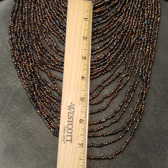 Seedbead Collar Necklace - Picture 6 of 7